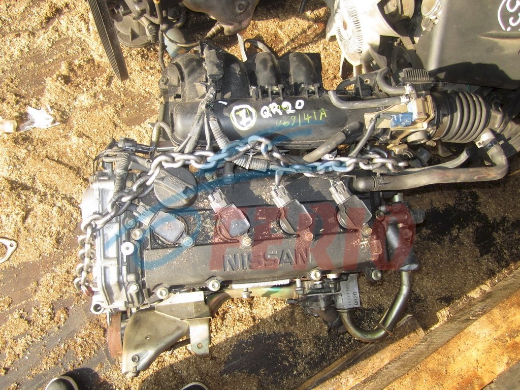 Двигатель (с навесным) для Nissan Primera Wagon (UA-WTNP12) 2.0 (QR20DE 150hp) 4WD AT