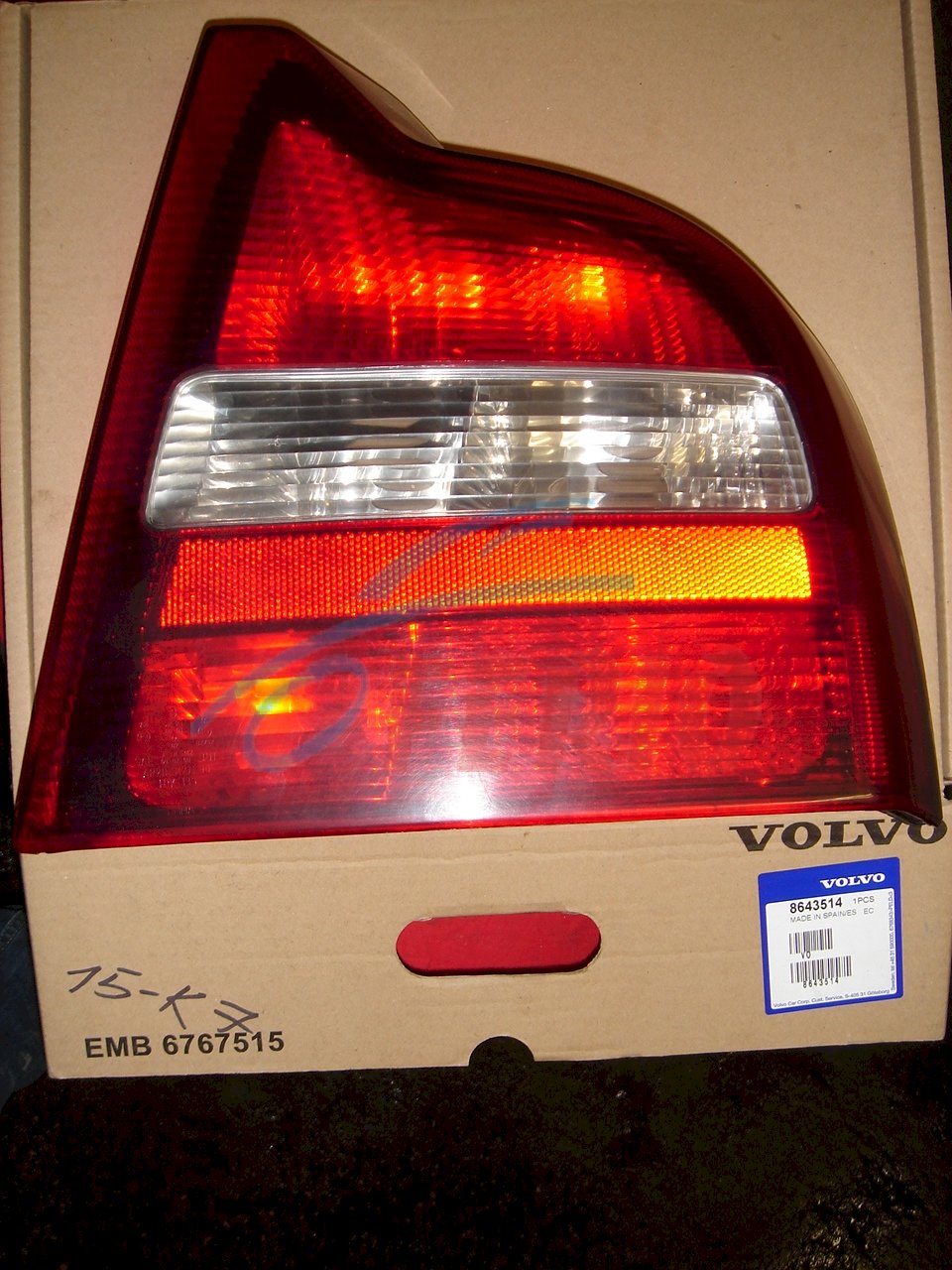 Фонарь правый для Volvo S80 (TS) 2.0 (B5204T5 180hp) FWD AT