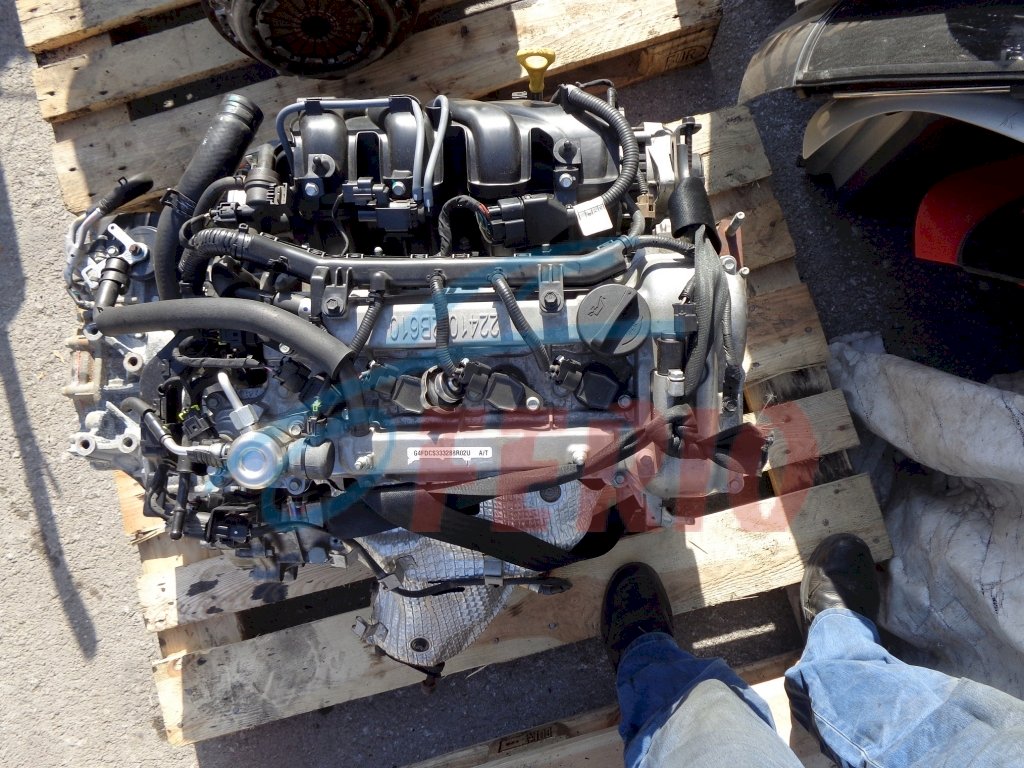 Двигатель (с навесным) для Kia Cerato (LD) 2008 1.6 (G4FG 122hp) FWD AT