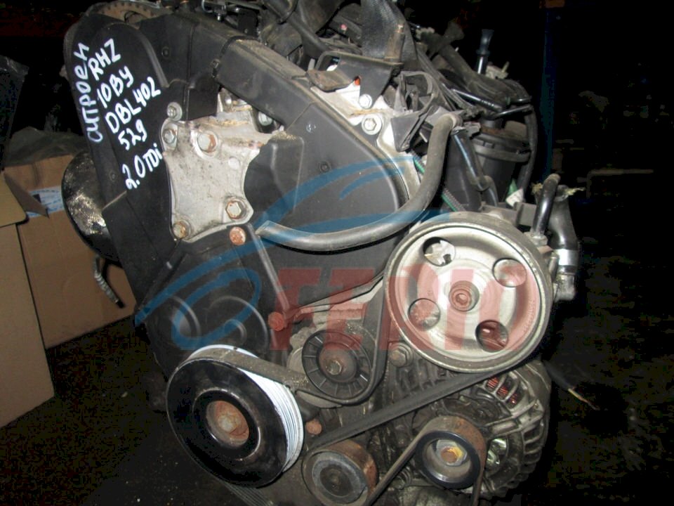 Двигатель (с навесным) для Citroen C5 (DE) 2003 2.0d (DW10 136hp) FWD MT