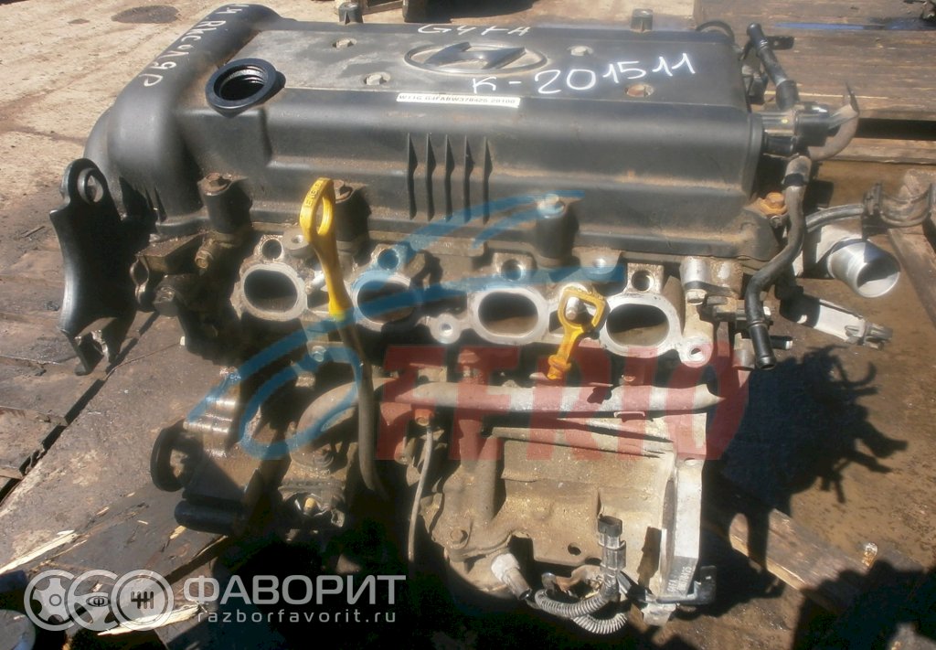 Двигатель (с навесным) для Hyundai Solaris (RB) 2014 1.4 (G4FA 107hp) FWD MT