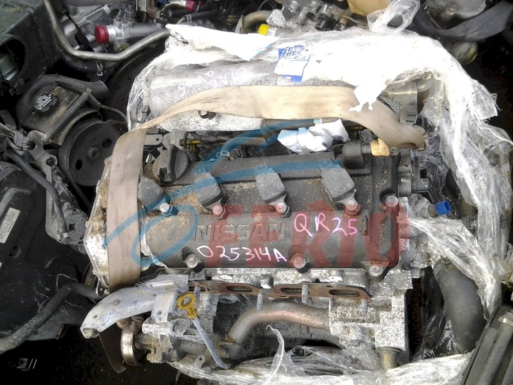 Двигатель (с навесным) для Nissan X-Trail (T30) 2006 2.5 (QR25DE 165hp) 4WD MT