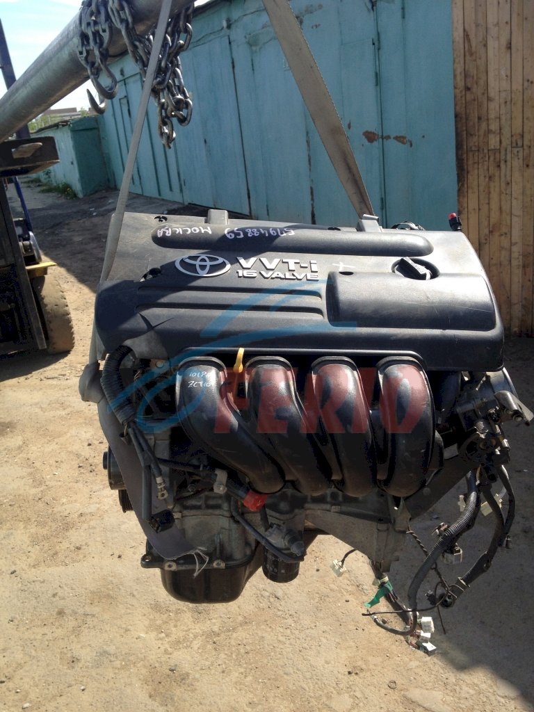 Двигатель (с навесным) для Toyota Voltz (UA-ZZE136) 1.8 (1ZZ-FE 132hp) FWD AT