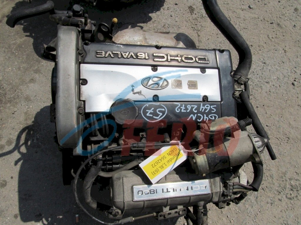 Двигатель (с навесным) для Hyundai Sonata (Y3) 1996 1.8 (G4CM 98hp) FWD MT