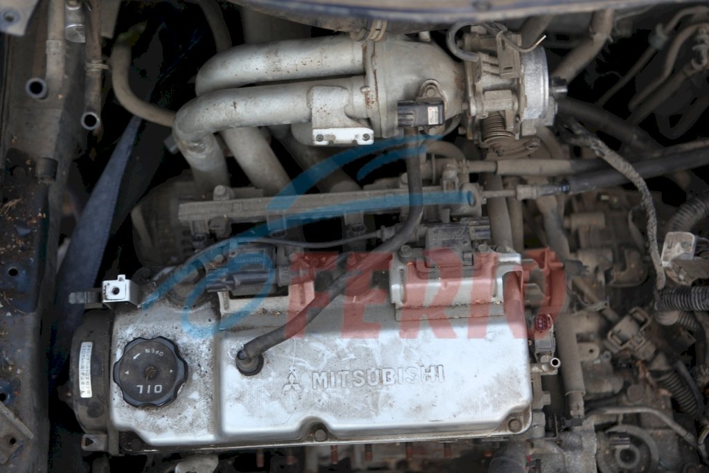 Двигатель (с навесным) для Mitsubishi Lancer Cedia (LA-CS2A) 1.5 (4G15 90hp) 4WD CVT