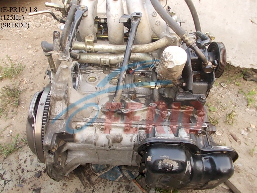 Двигатель (с навесным) для Nissan Wingroad (Y11) 2003 1.8 (QG18DE 122hp) 4WD AT