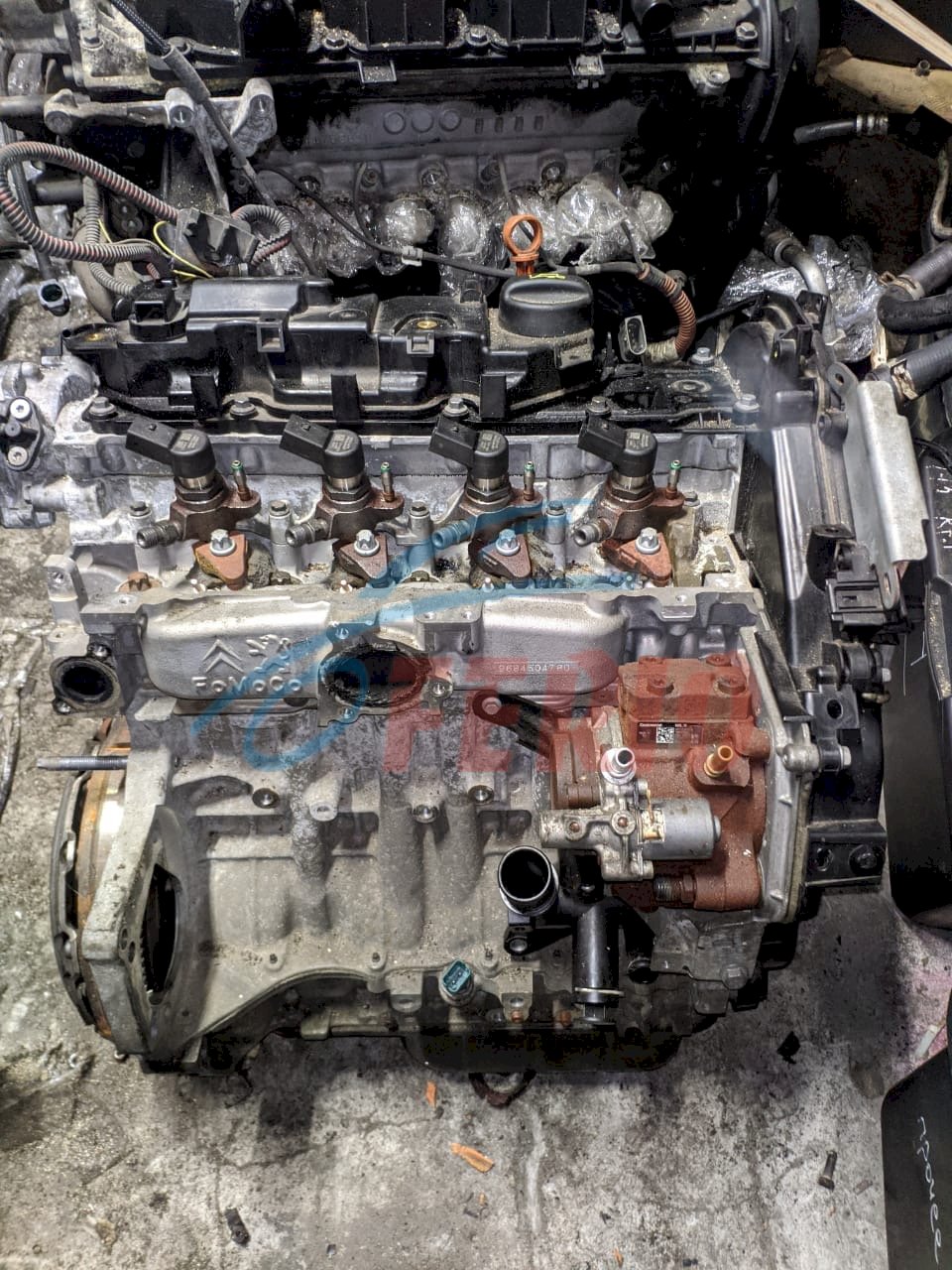 Двигатель (с навесным) для Citroen C4 Picasso (3D) 2016 1.6d (DV6C 115hp) FWD AT