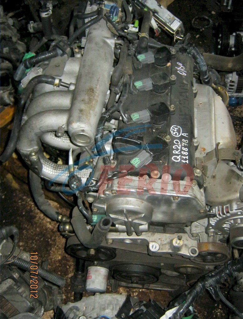 Двигатель (с навесным) для Nissan Serena (TC24) 2002 2.0 (QR20DE 147hp) FWD CVT
