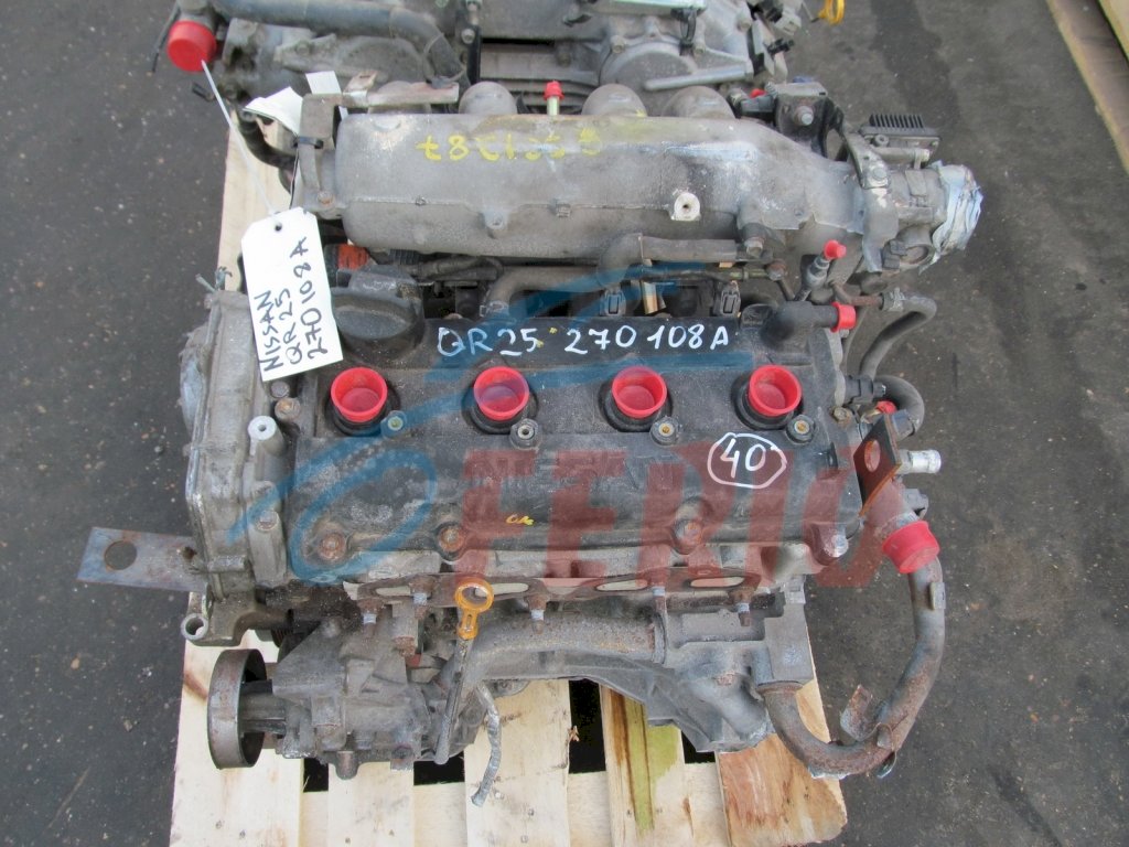 Двигатель (с навесным) для Nissan X-Trail (T30) 2004 2.5 (QR25DE 165hp) 4WD AT