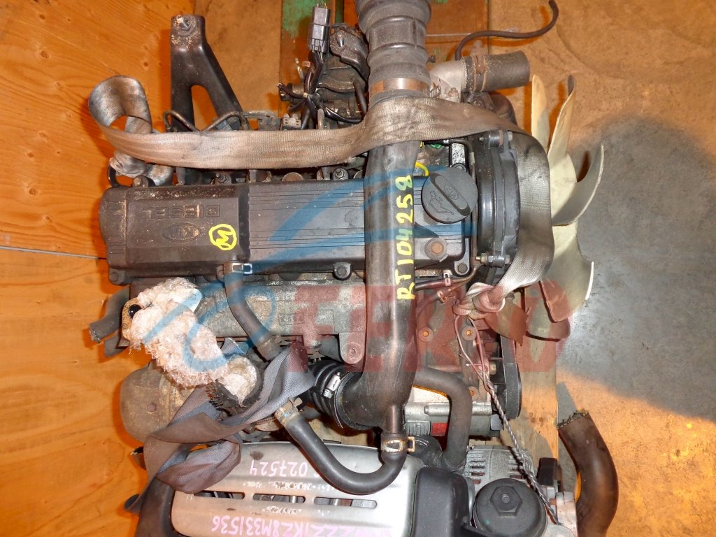 Двигатель (с навесным) для Kia Sportage (JA) 1997 2.0d (RF 83hp) 4WD AT
