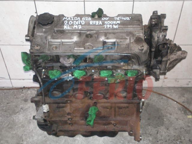 Двигатель (с навесным) для Mazda Capella (Q-GDFP) 1992 2.0d (RF 82hp) FWD AT