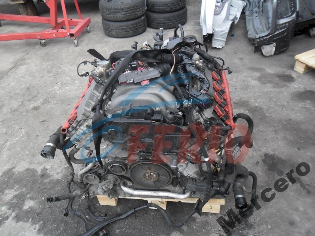 Двигатель (с навесным) для Audi S5 (8T) 2010 4.2 (CAUA 354hp) 4WD AT