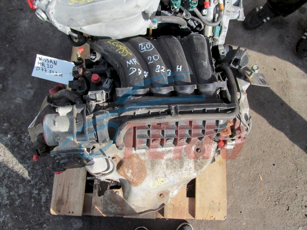 Двигатель (с навесным) для Nissan X-Trail (DBA-NT31) 2.0 (MR20DE 137hp) 4WD CVT