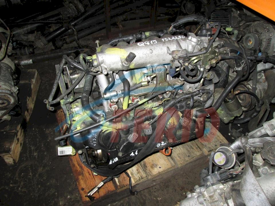 Двигатель (с навесным) для Nissan Wingroad (Y11) 2003 1.5 (QG15DE 106hp) FWD AT