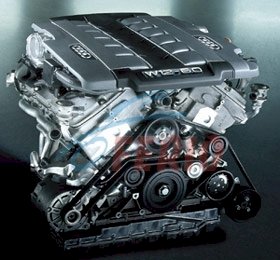 Двигатель (с навесным) для Audi A8 (4E2,4E8) 2004 6.0 (BHT, BSB, BTE 450hp) 4WD AT
