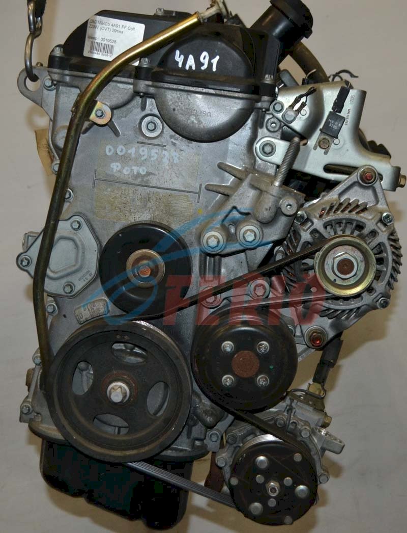 Двигатель (с навесным) для Mitsubishi Colt (ABA-Z23A) 1.5 (4A91 0hp) FWD MT