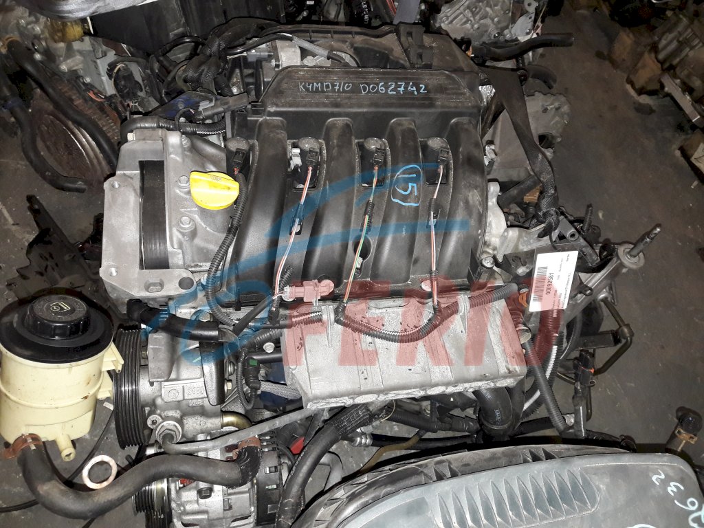 Двигатель (с навесным) для Renault Scenic (JA) 2000 1.6 (K4M 706 107hp) FWD AT