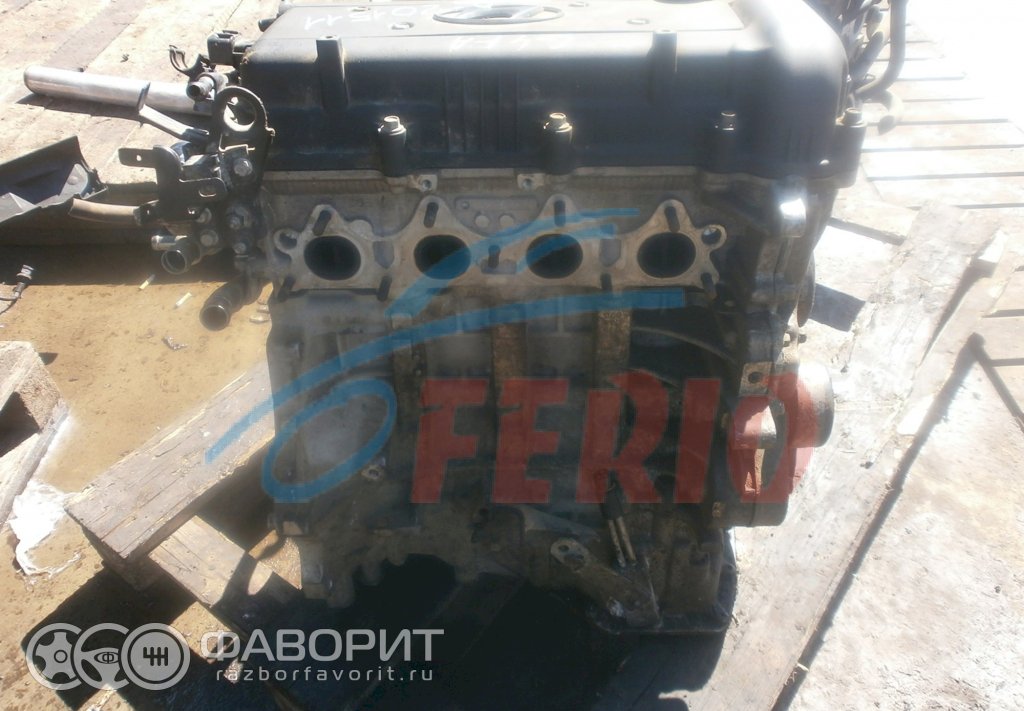 Двигатель (с навесным) для Kia Rio (QB) 1.4 (G4FA 107hp) FWD AT