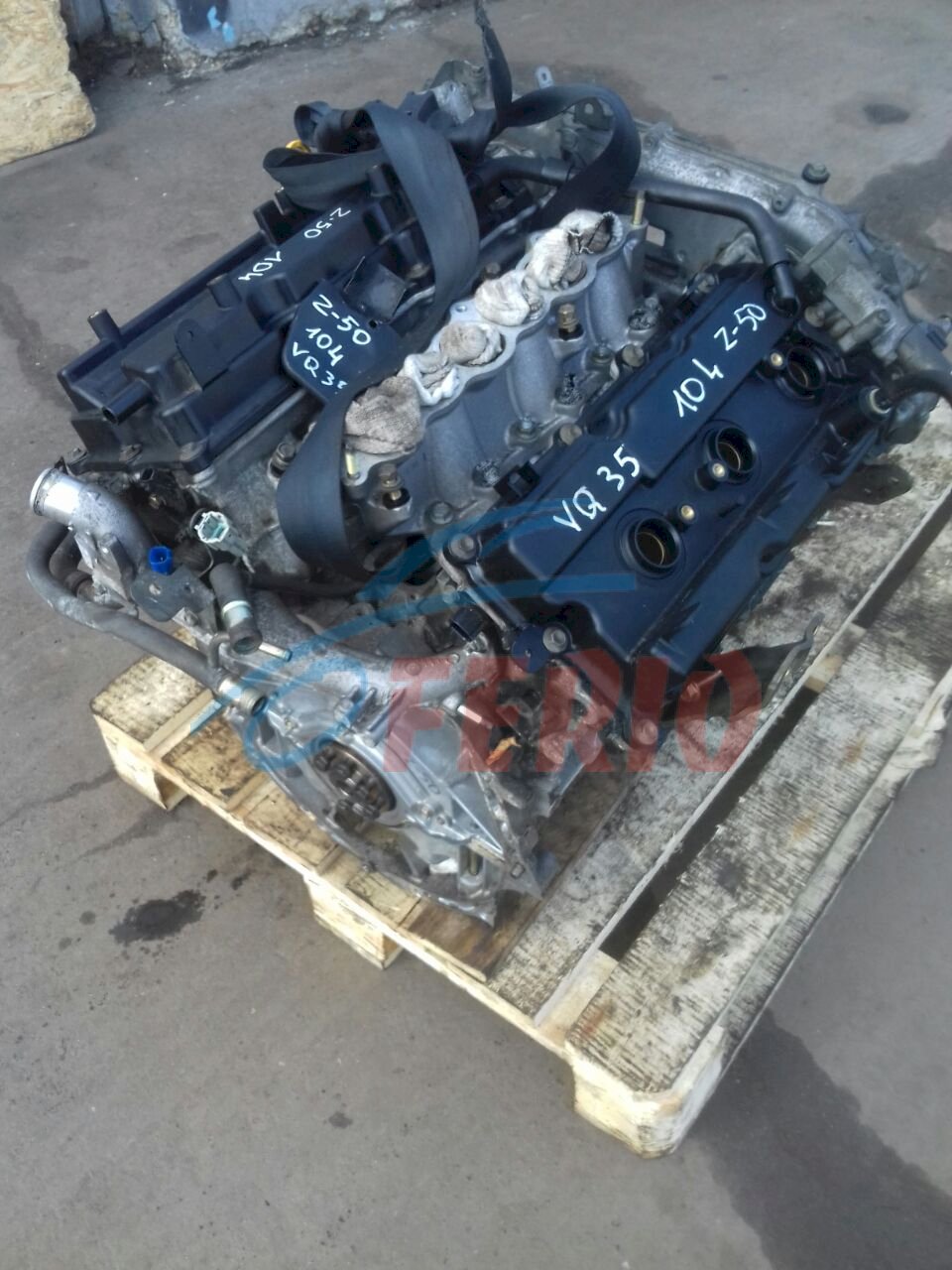 Двигатель (с навесным) для Infiniti QX (L50) 3.5 (VQ35DE 262hp) 4WD CVT