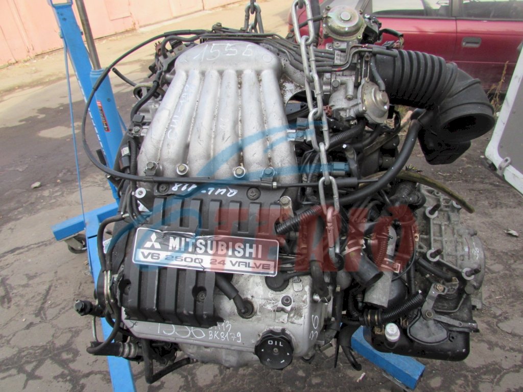 Двигатель (с навесным) для Mitsubishi Galant (GF-EC5A) 2.5 (6A13 280hp) 4WD AT