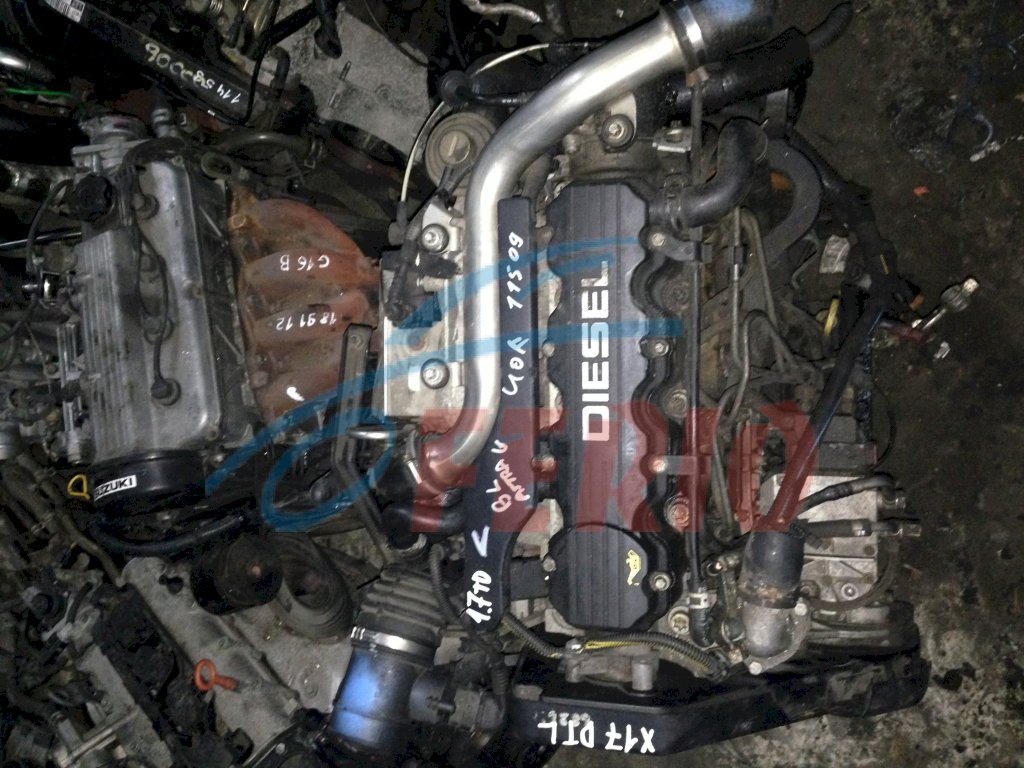 Двигатель (с навесным) для Opel Astra (55) 1.7d (X17DTL 68hp) FWD MT