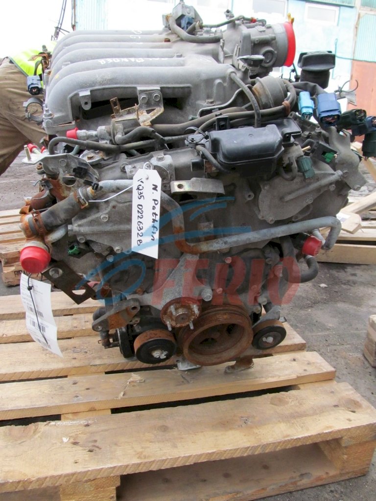 Двигатель (с навесным) для Infiniti EX (J50) 2012 3.5 (VQ35HR 302hp) RWD AT