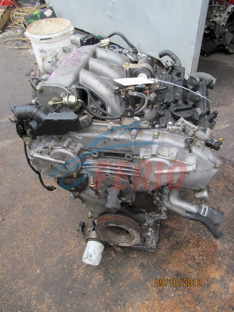 Двигатель (с навесным) для Nissan Stagea (CBA-PM35) 2005 3.5 (VQ35DE 272hp) RWD AT