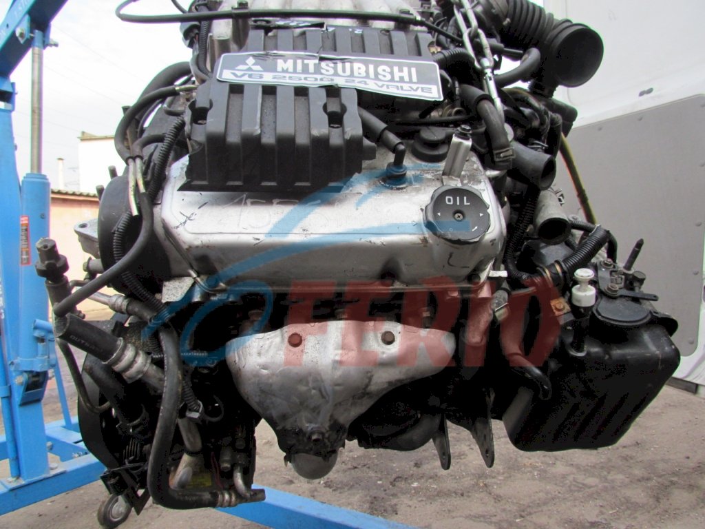 Двигатель (с навесным) для Mitsubishi Galant (EA5A) 2.5 (6A13 163hp) FWD AT