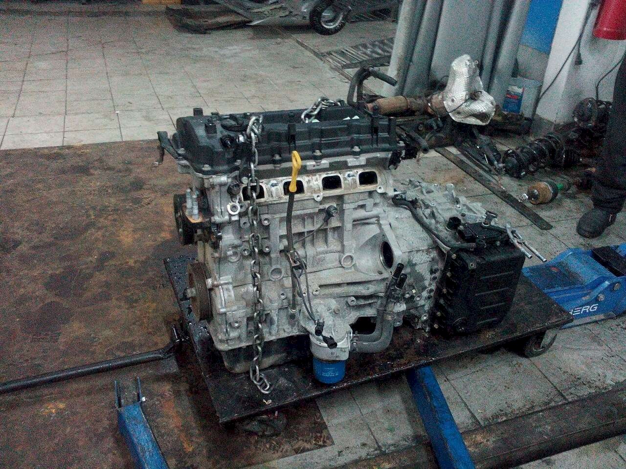 Двигатель для Hyundai Santa Fe (CM) 2.4 (G4KE 174hp) 4WD AT
