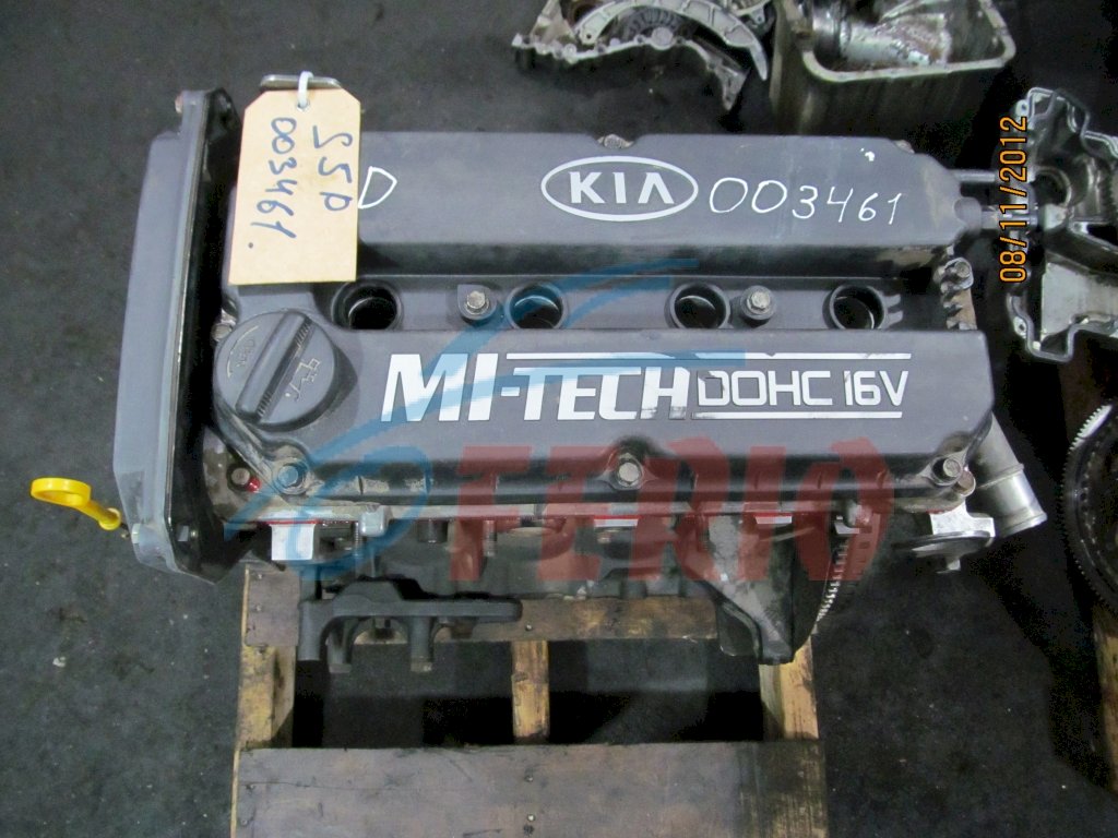 Двигатель (с навесным) для Kia Rio (DC) 2002 1.5 (A5E 95hp) FWD MT