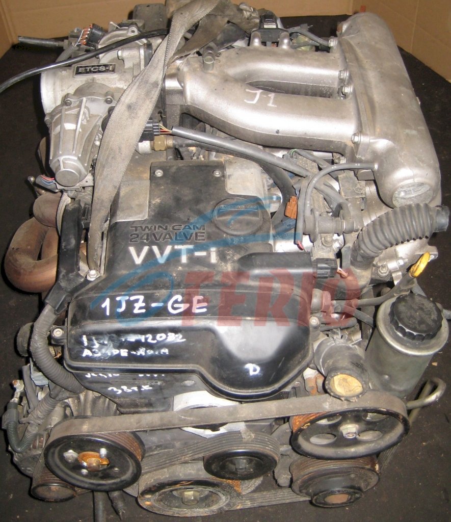 Двигатель (с навесным) для Toyota Mark II (TA-JZX115) 2.5 (1JZ-GE 200hp) 4WD AT