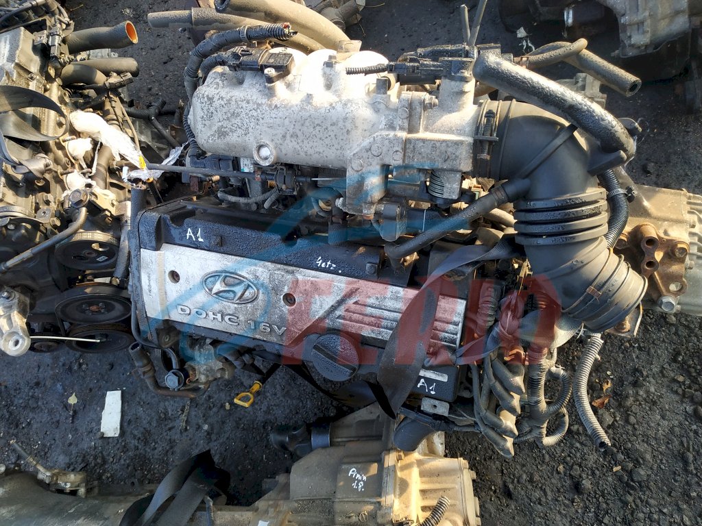 Двигатель (с навесным) для Kia Rio (JB) 1.4 (G4EE 95hp) FWD MT