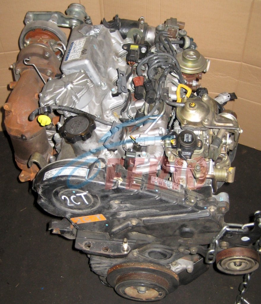 Двигатель (с навесным) для Toyota Corolla (KD-CE110) 2.0d (2C-III 73hp) FWD AT