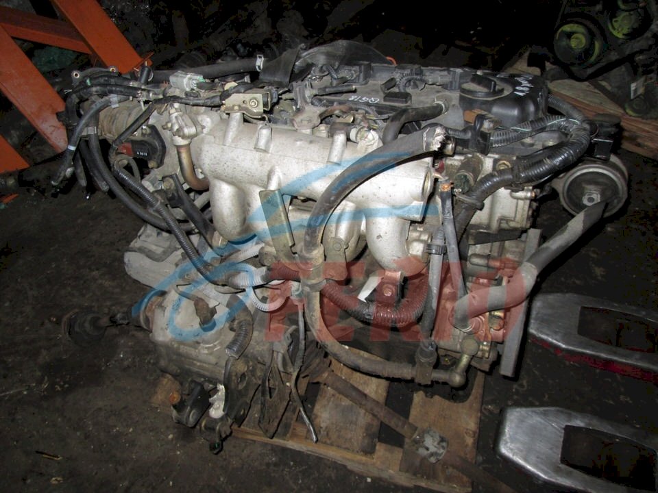 Двигатель (с навесным) для Nissan Bluebird (E-EU14) 1.8 (QG18DE 125hp) FWD AT