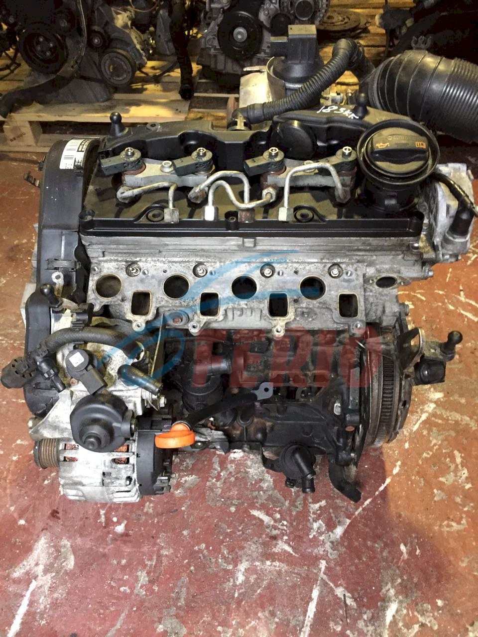 Двигатель (с навесным) для Volkswagen Caddy (2KB, 2KJ, 2KA, 2KH) 2014 2.0d (CLCA 110hp) FWD MT