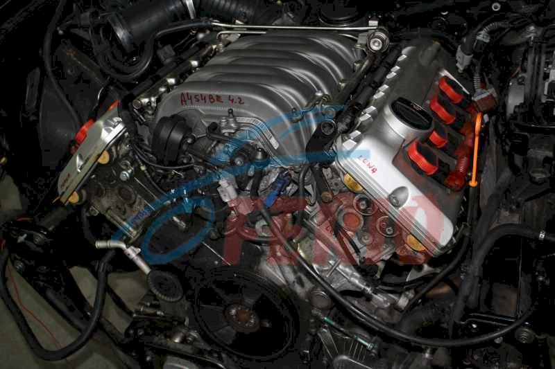 Двигатель (с навесным) для Audi A4 (8E2, B6) 2004 4.2 (BBK 344hp) 4WD MT