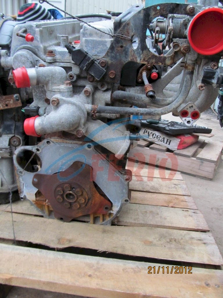 Двигатель (с навесным) для Hyundai Santa Fe (SM) 2003 2.4 (G4JS 145hp) FWD MT