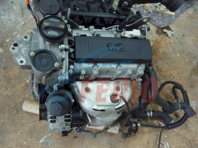 Двигатель (с навесным) для Volkswagen Polo (9N3) 2009 1.2 (BZG 70hp) FWD MT