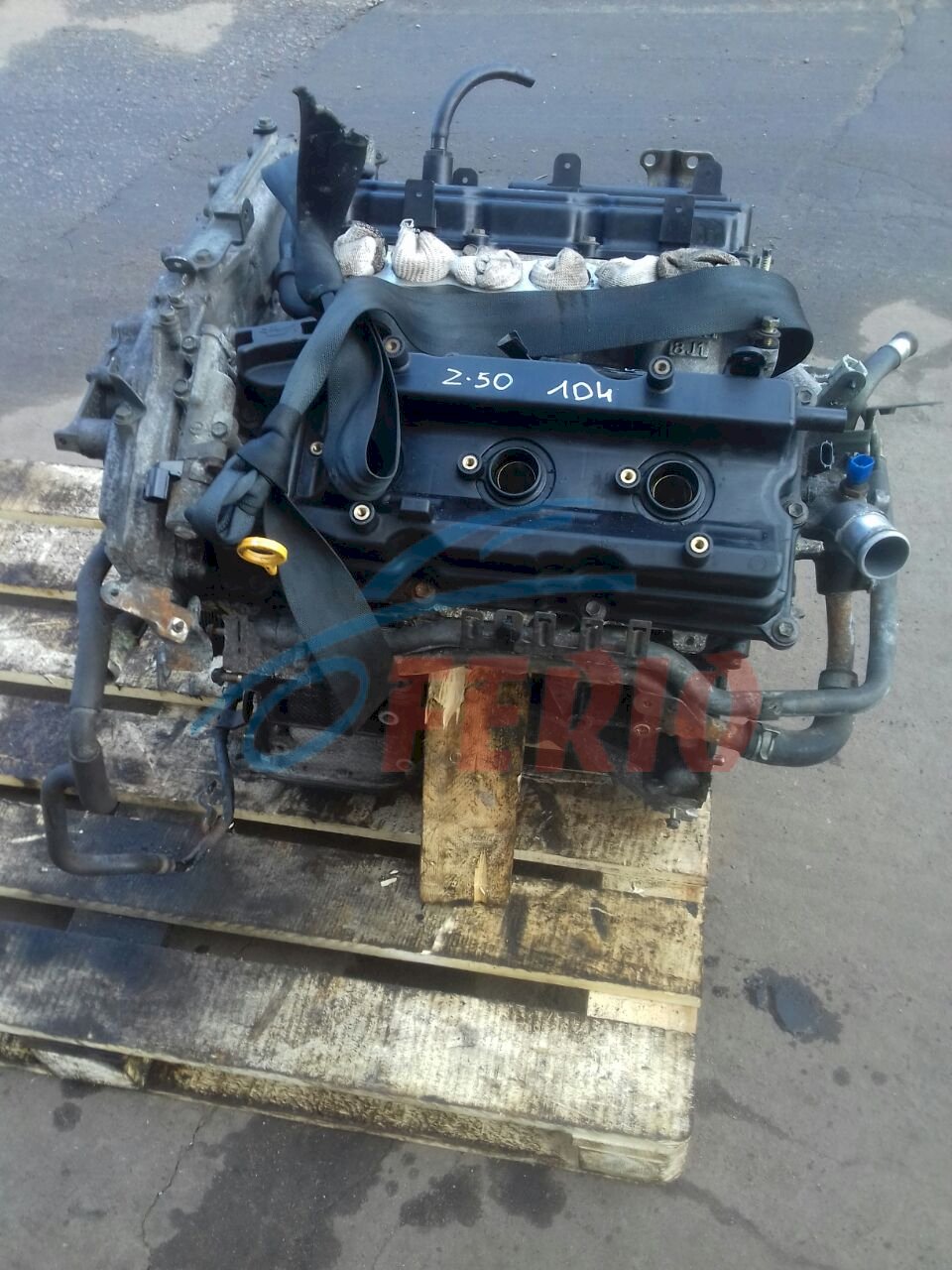 Двигатель (с навесным) для Nissan Stagea (CBA-PM35) 2006 3.5 (VQ35DE 272hp) RWD AT