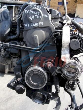 Двигатель (с навесным) для Audi A4 (8E5, B6) 2001 1.9d (AVF 130hp) 4WD AT