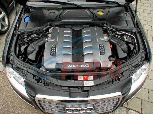 Двигатель (с навесным) для Audi A8 (4E2,4E8) 2008 6.0 (BHT, BSB, BTE 450hp) 4WD AT