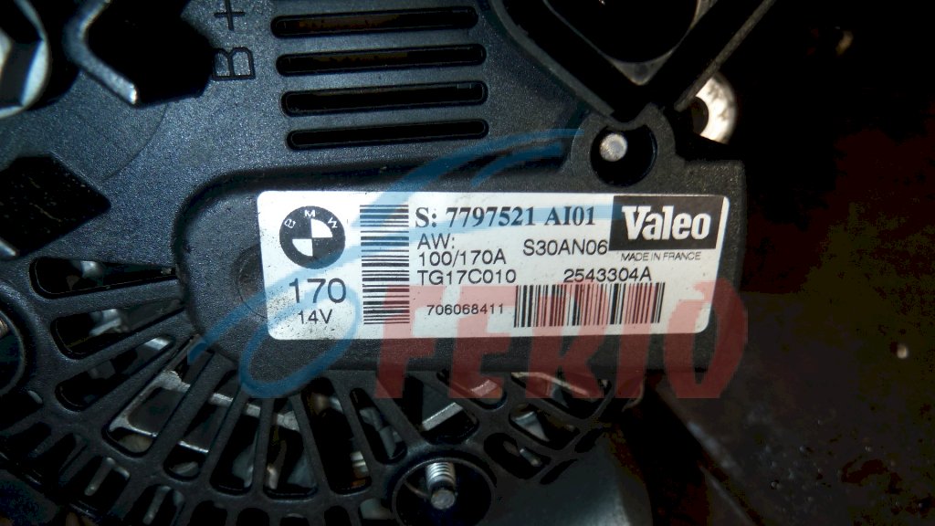 Генератор для BMW X3 (E83) 3.0d (M57D30 286hp) 4WD AT