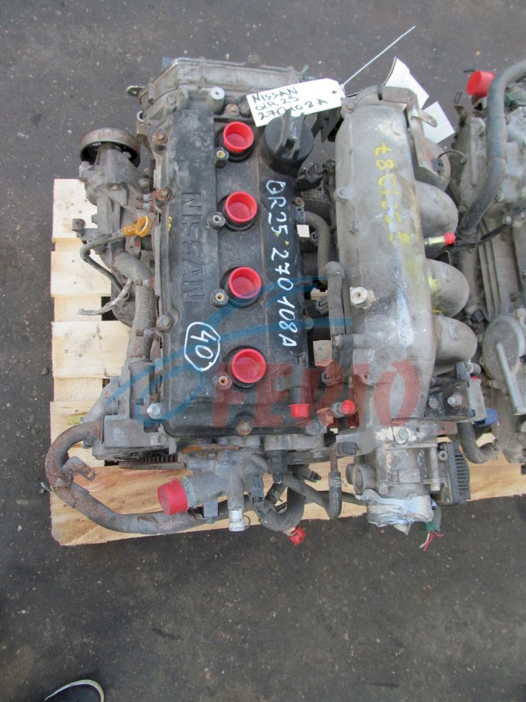 Двигатель (с навесным) для Nissan Serena (RC24) 2.5 (QR25DE 160hp) FWD AT