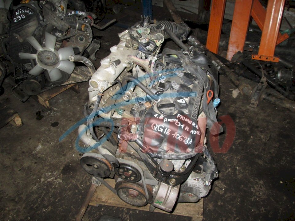Двигатель (с навесным) для Nissan Almera (N16) 1.8 (QG18DE 114hp) FWD MT