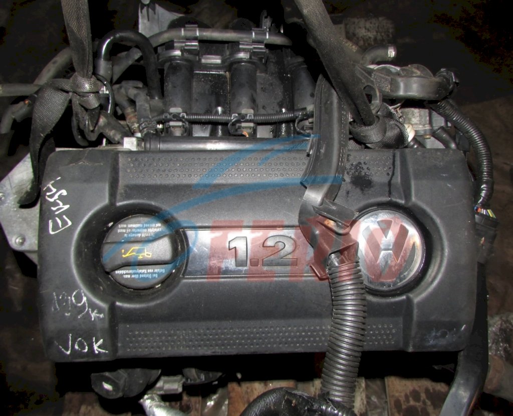 Двигатель (с навесным) для Volkswagen Polo (9N3) 2007 1.2 (BMD 55hp) FWD MT