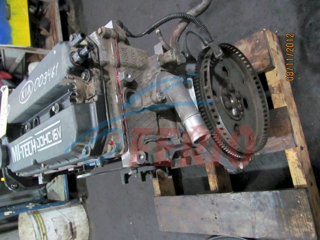 Двигатель (с навесным) для Kia Rio (DC) 2002 1.5 (A5E 95hp) FWD MT